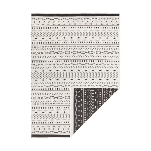 Čierno-krémový vonkajší koberec NORTHRUGS Kuba, 230 x 160 cm