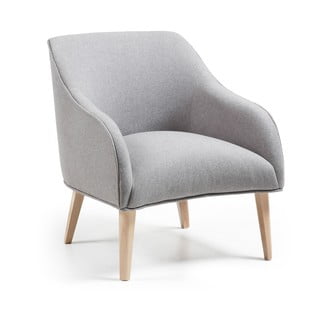 Sivé kreslo Kave Home Lobby