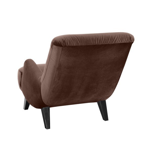 Hnedé kreslo s čiernymi nohami Max Winzer Brandford Suede-image-1