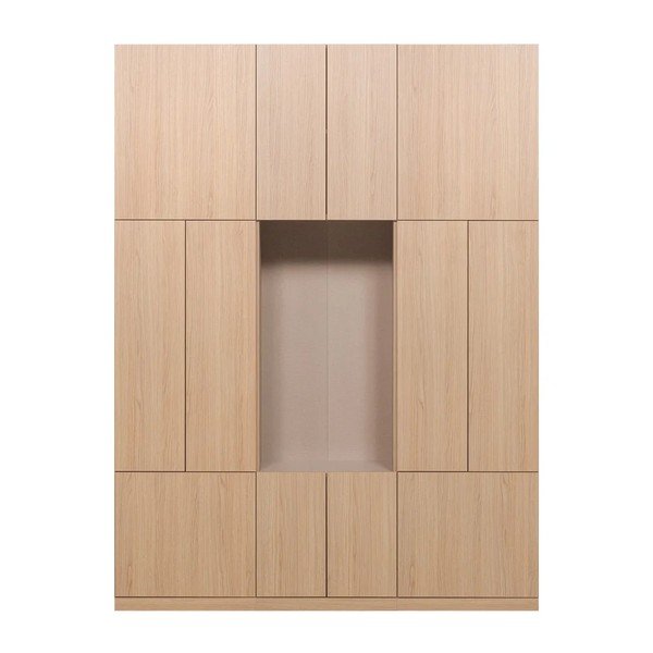 Modulárna skrinka v prírodnej farbe 162x215 cm Build – WOOOD