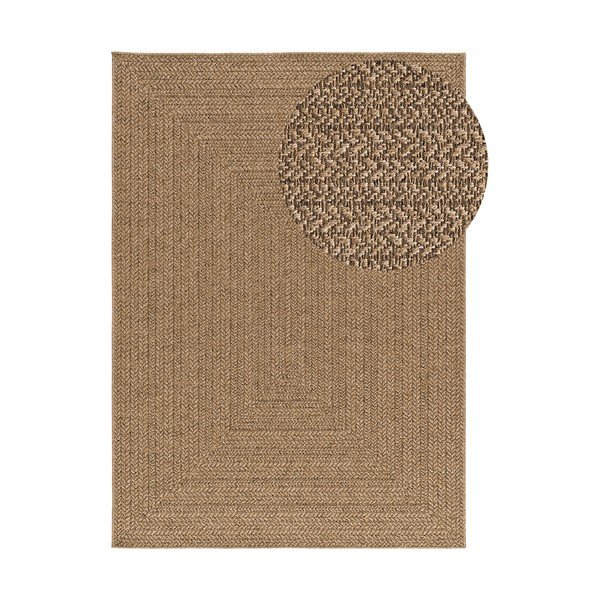 Vnútorný a vonkajší koberec v prírodnej farbe 200x290 cm Acra – Universal