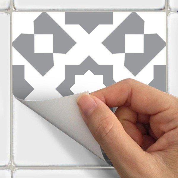 Sada 24 nástenných samolepiek Ambiance Wall Decal Tiles Azulejos Badgio, 10 × 10 cm-image-3