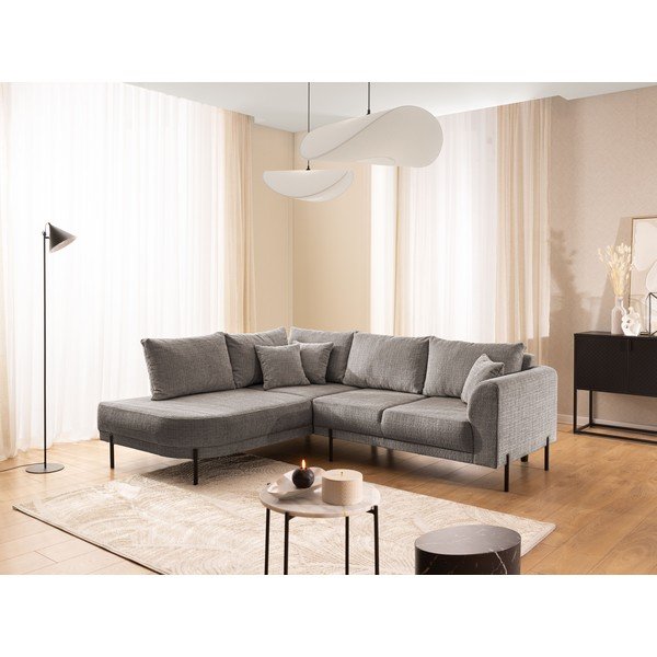 Taupe ženilková rohová pohovka (ľavý roh/do L) Mauris  – Ropez-image-1