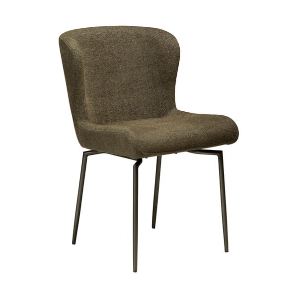Khaki čalúnená jedálenská stolička Glam – DAN-FORM Denmark