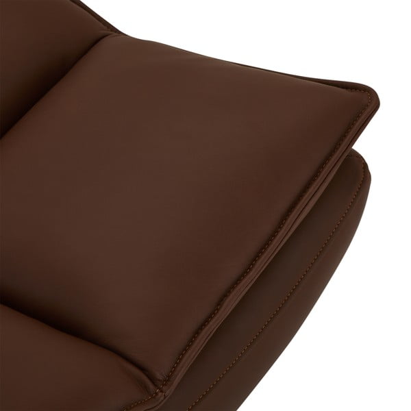 Tmavohnedá kožená podnožka Miami – Furnhouse-image-3