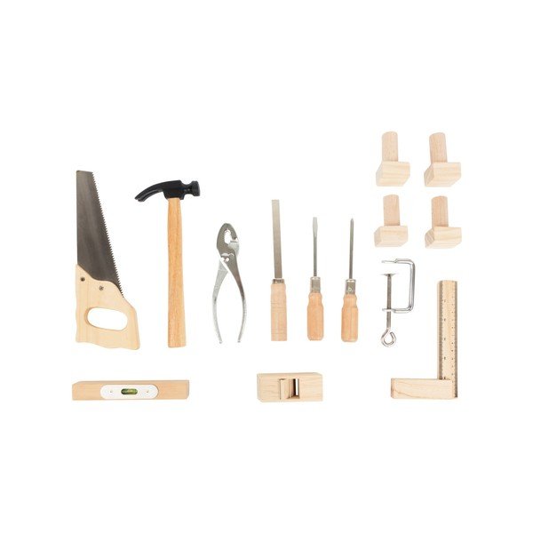 Set detského dreveného pracovného stola s náradím Legler Workbench-image-3