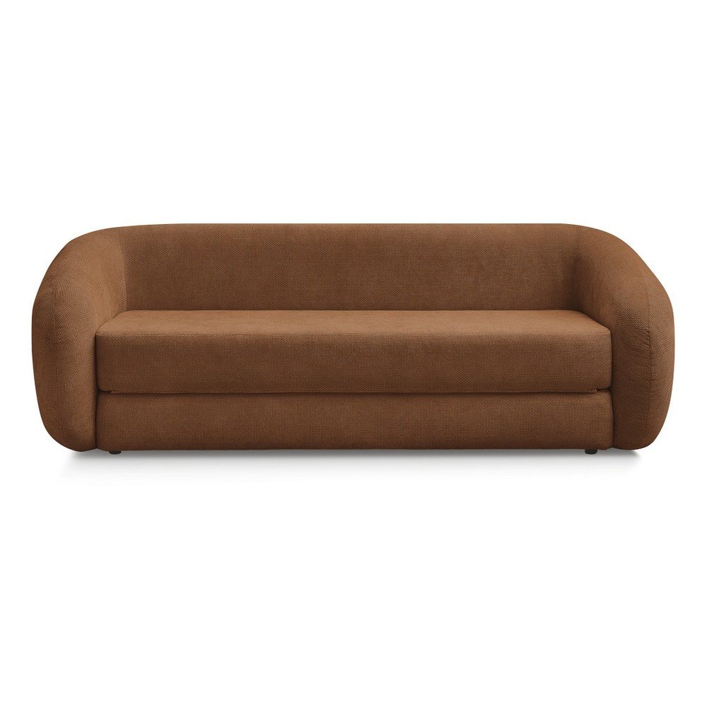 E-shop Oranžová ženilková rozkladacia pohovka 228 cm Neyo – Bobochic Paris
