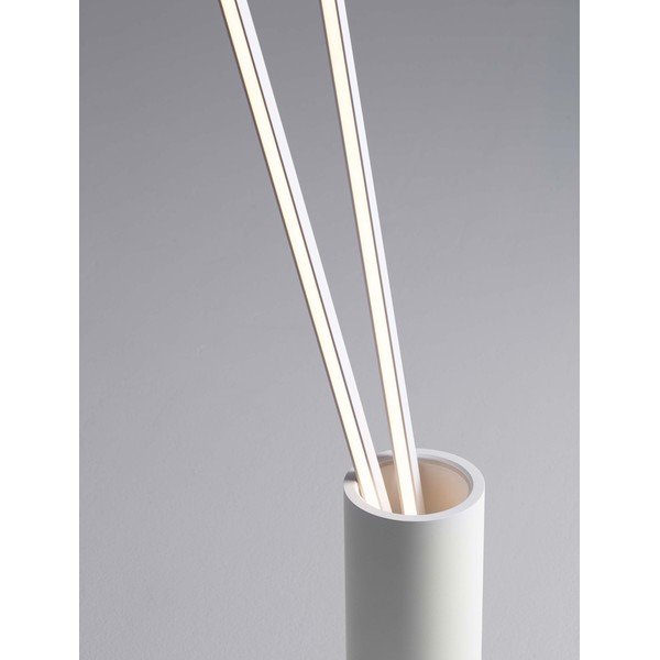 Matne biela kovová LED stojacia lampa s ohýbateľnou konštrukciou (výška  181 cm) Kimolia – Nova Luce-image-1