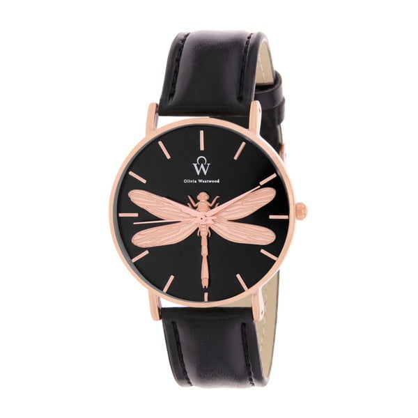 Dámske hodinky s remienkom v čiernej farbe Olivia Westwood Cutono