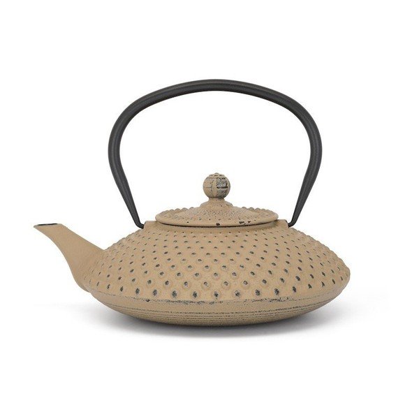 Béžová kanvica na čaj z liatiny 1,25 l Xilin – Bredemeijer