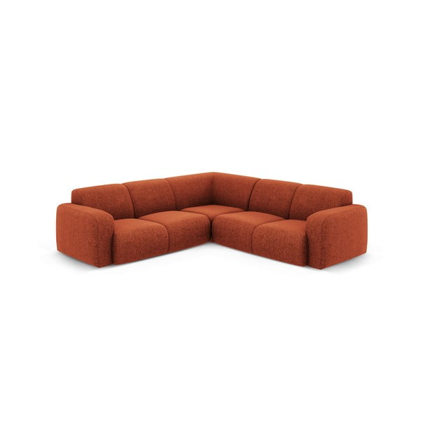 Rohová pohovka v tehlovej farbe (variabilná/do L) Molino – Micadoni Home-image-1