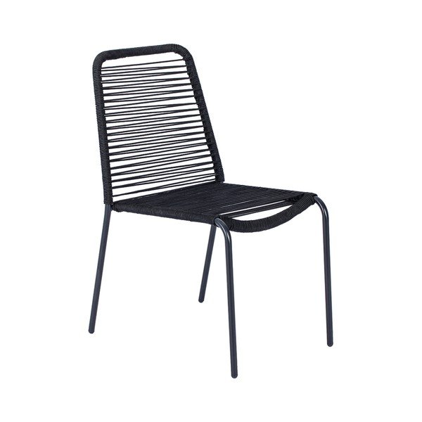 Čierna záhradná stolička Bonami Essentials Kai-image-2
