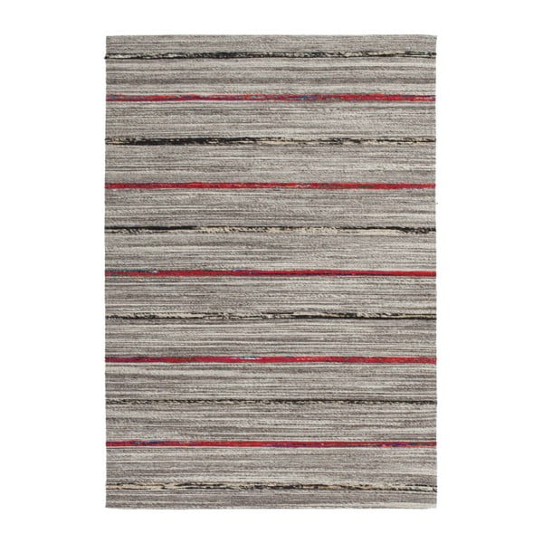 Ručne tkaný koberec Kayoom Evita 100 Natur Rot, 80 × 150 cm