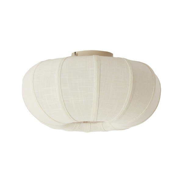 Krémovobiele stropné svietidlo s textilným tienidlom ø 40 cm Zosia – Light & Living