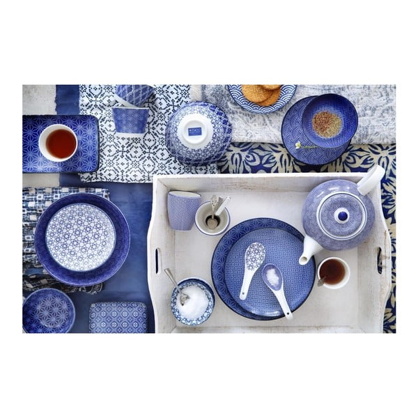 Sada 2 modrých porcelánových hrnčekov Tokyo Design Studio Dots & Clouds-image-2