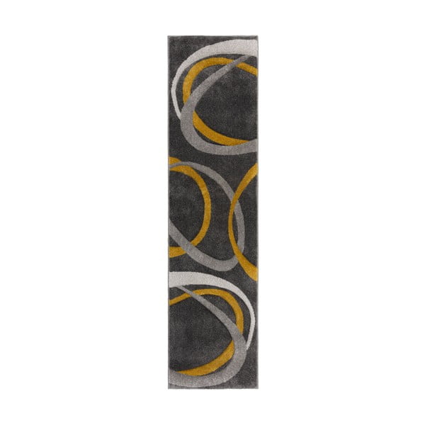 Okrovožlto-sivý behúň 60x230 cm Elude Orb – Flair Rugs