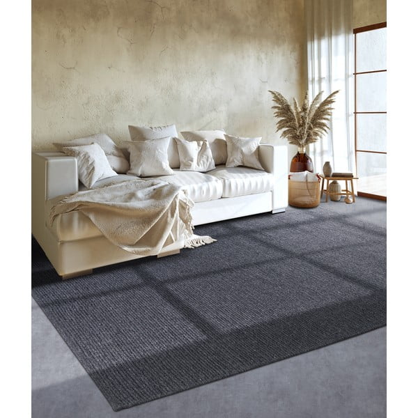 Tmavosivý ručne tkaný vlnený koberec 60x90 cm Francois – Villeroy&Boch-image-3