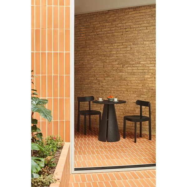 Okrúhly jedálenský stôl s doskou v dekore jaseňového dreva ø 65 cm Cep – Teulat-image-2