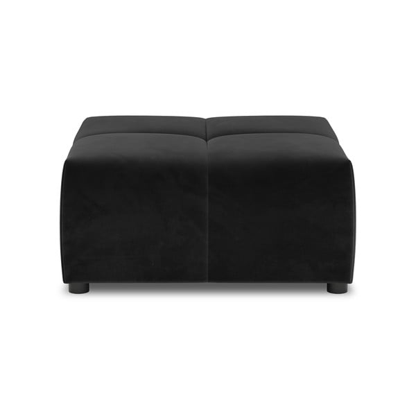Čierny zamatový modul pohovky Rome Velvet - Cosmopolitan Design-image-2