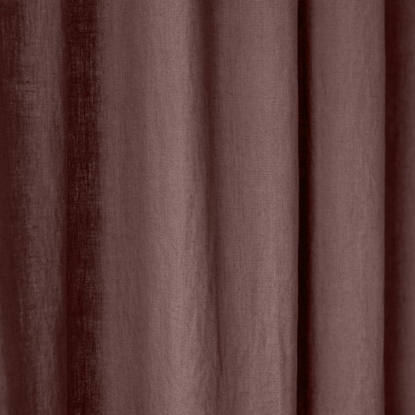 Starofialový ľanový záves s tunelom Linen Tales Night Time, 250 x 140 cm-image-1