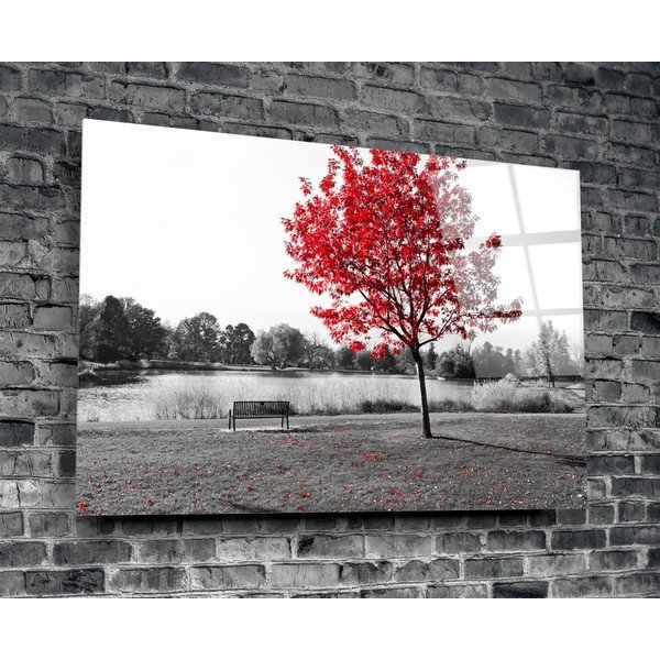 Sklenený obraz Insigne Red Tree-image-3