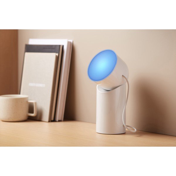 Biela LED stolná lampa (výška 14 cm) Orbe – Lexon-image-1