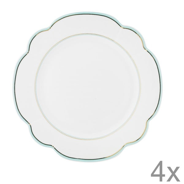 Porcelánový tanier  Continental od Lisbeth Dahl, 24 cm, 4 ks