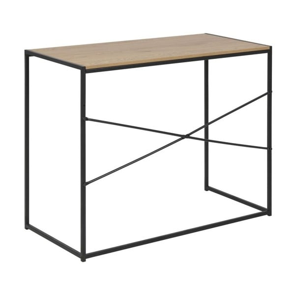 Písací stôl s doskou v dekore divokého duba Actona Seaford-image-3