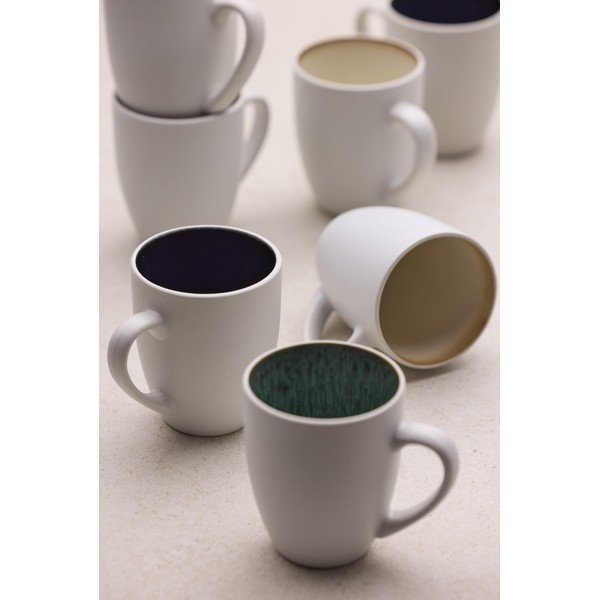 Biely/zelený keramický hrnček 300 ml Gastro White/Green – Bitz-image-1