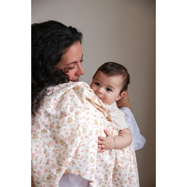 Béžová plienka z Bio bavlny 120x120 cm Augusta – Cam Cam Copenhagen-image-1