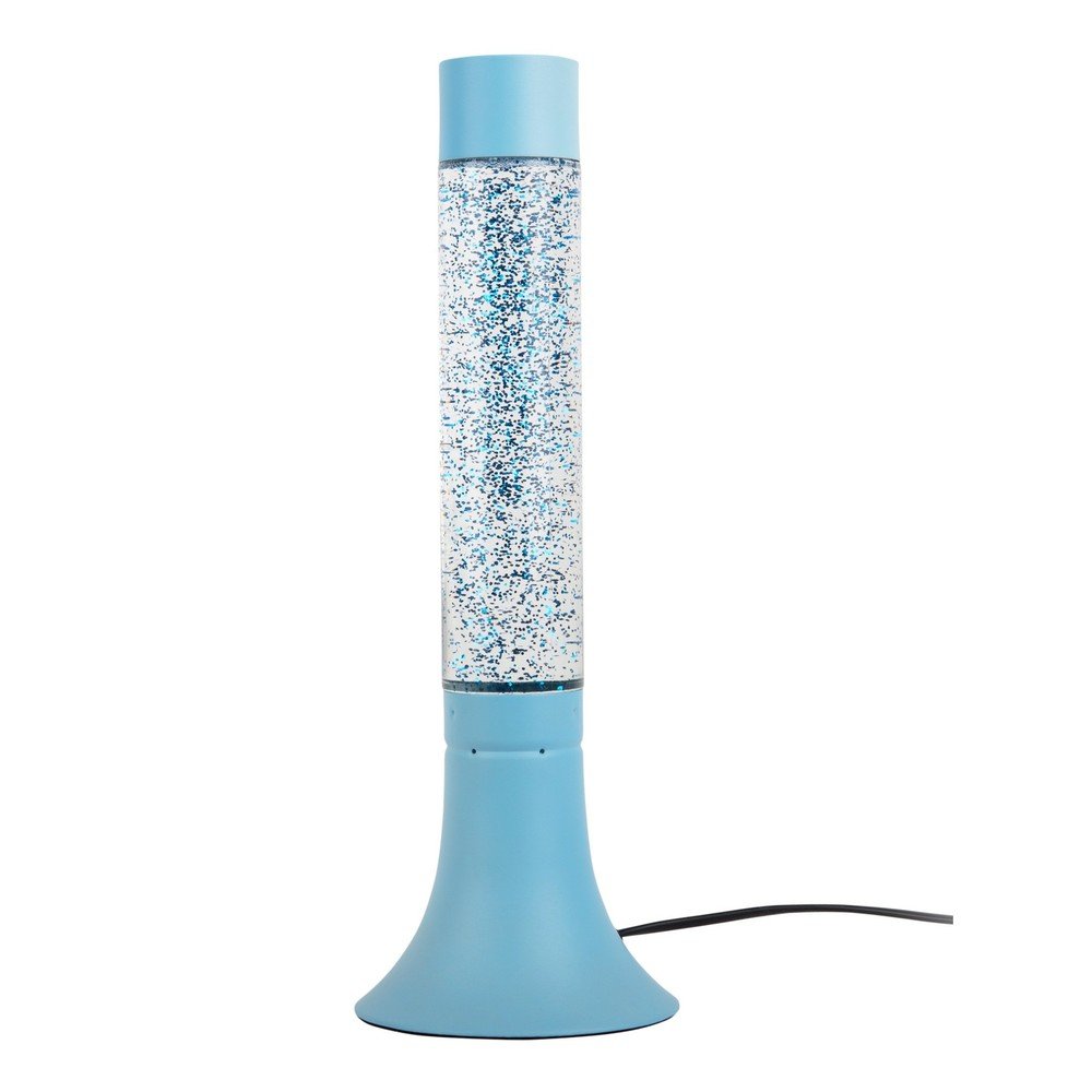 Modrá stolová lampa so skleneným tienidlom (výška 37,5 cm) Astro Glittler – Leitmotiv