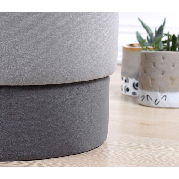 Sivý taburet Ropp – Artie-image-4