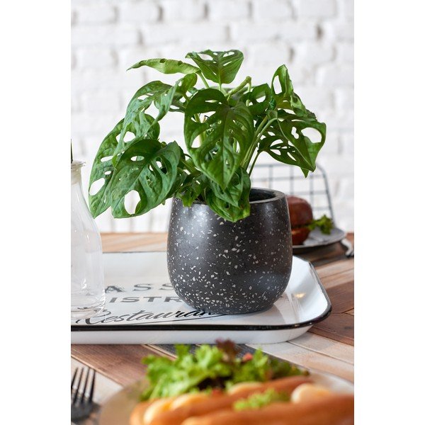 Čierno-sivý betónový kvetináč Kave Home Braydon-image-3