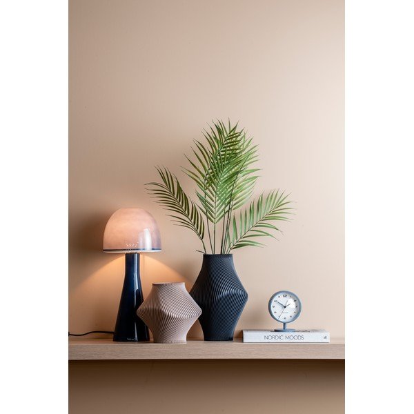 Tmavomodrá stolová lampa so skleneným tienidlom (výška 45 cm) Bombin – Leitmotiv-image-1