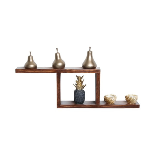 Poschodová polica z jedľového dreva v prírodnej farbe 17 cm Linn – Kalune Design-image-3