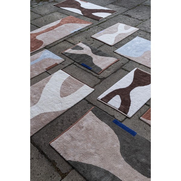 Prateľný bavlnený behúň v tehlovej a béžovej farbe 70x150 cm Figura – Mette Ditmer Denmark-image-4