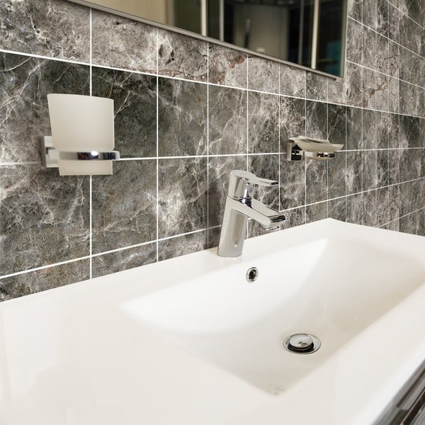 Súprava samolepiek na kachličky 24 ks 15x15 cm Marble Tiles Venezia - Ambiance-image-3