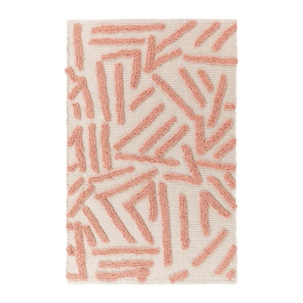 Ružovo-krémový prateľný koberec 60x90 cm Athena – douceur d'intérieur