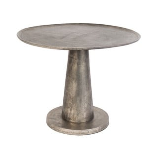 Kovový odkladací stolík v striebornej farbe Dutchbone Brute, ⌀ 63 cm