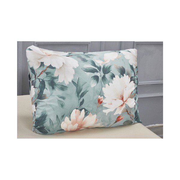 Tyrkysové 3-dielne obliečky na jednolôžko z mikrosaténu 140x200 cm Selma – My House-image-3