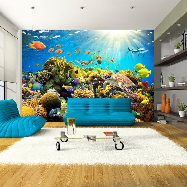 Veľkoformátová tapeta Artgeist Underwater Land, 350 × 245 cm