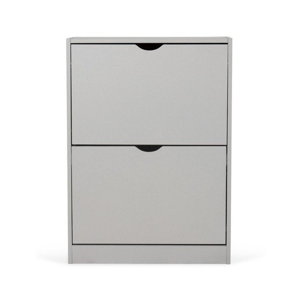 Sivá výklopná skrinka na topánky 50x82x24 cm Stelo – Bonami Essentials-image-3