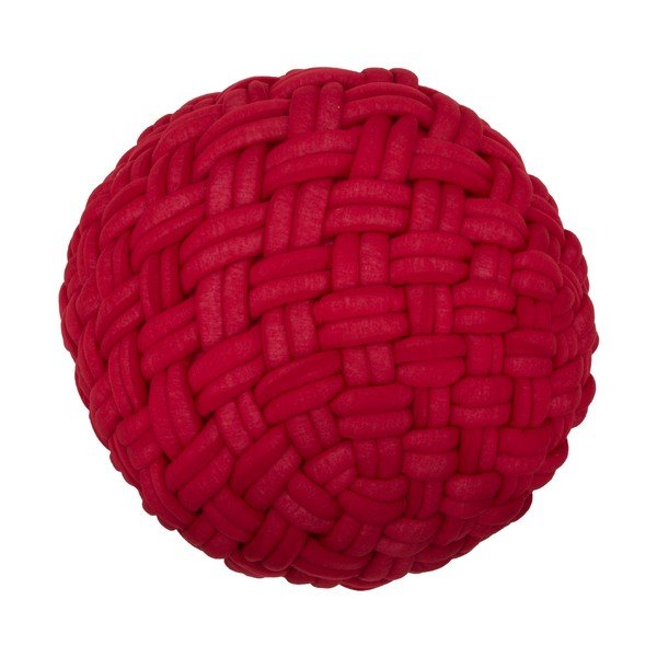 Vínovočervený puf Mauro Ferretti Rope, ø 50 cm-image-4