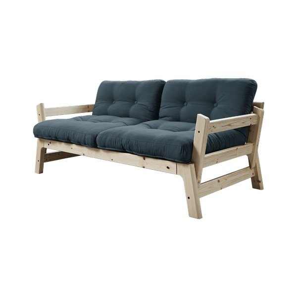 Rozkladacia pohovka s petrolejovomodrým poťahom Karup Design Step Natural/Petrol Blue-image-1