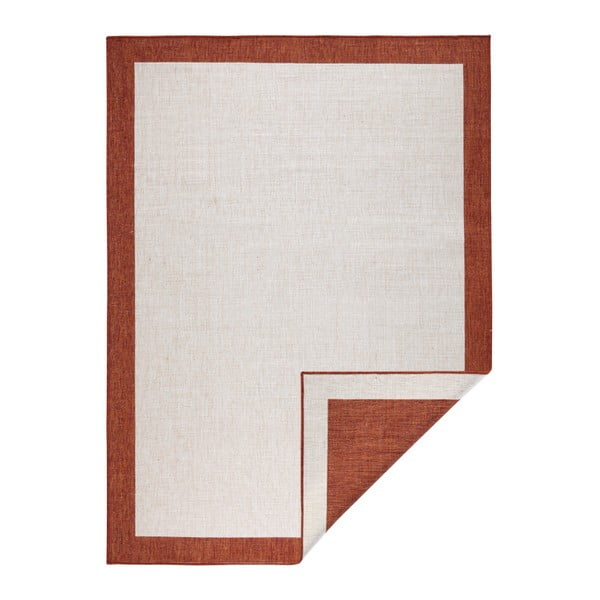 Červeno-krémový vonkajší koberec NORTHRUGS Panama, 80 x 150 cm