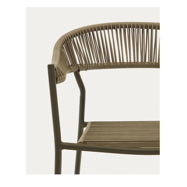 Kaki jedálenské stoličky z umelého ratanu v súprave 4 ks Futadera – Kave Home-image-3