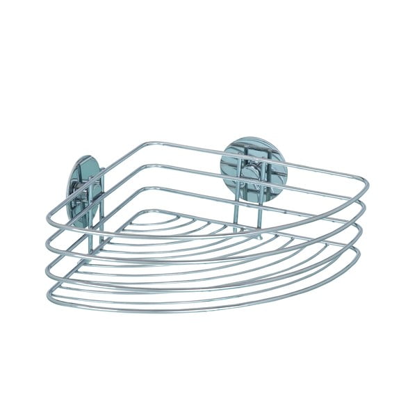 Samodržiaca rohová polička Wenko Turbo-Loc 26 cm, až 40 kg-image-1