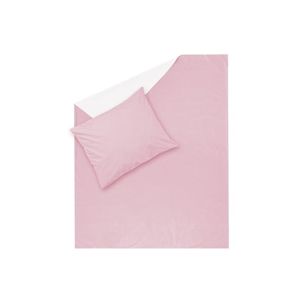 Ružové obliečky Hawke&Thorn Parker Simple, 150 x 200 cm + vankúš 50 x 60 cm
