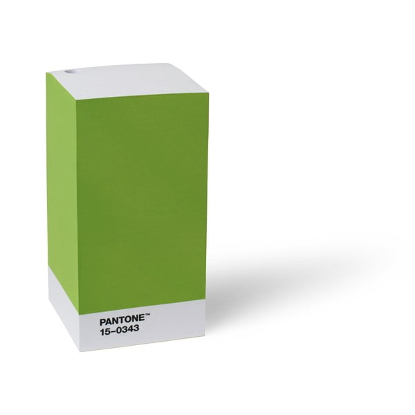 Zelený stojan na ceruzku / poznámkový blok Pantone