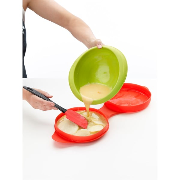 Červená silikónová forma na omeletu Lékué Spanish-image-2